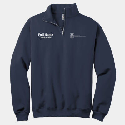 Alumni Custom  - NuBlend ® 1/4 Zip Cadet Collar Sweatshirt Thumbnail